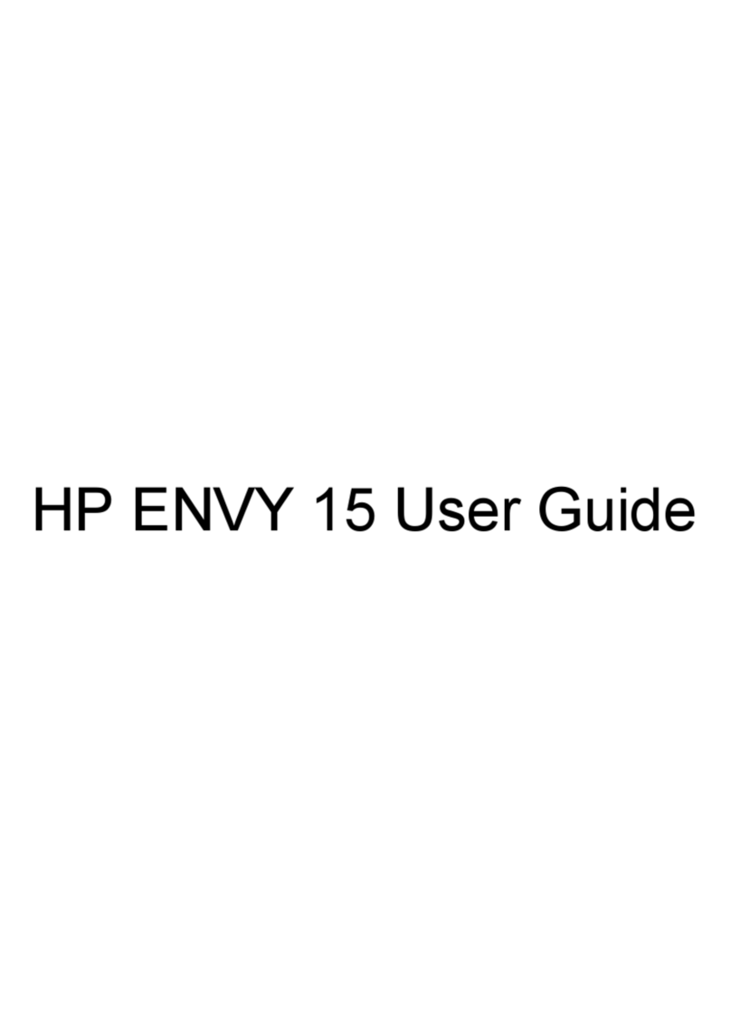HP Envy 15-1270 User manual