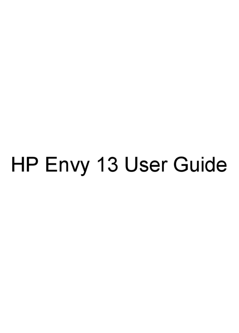HP Envy 13-1007 User manual