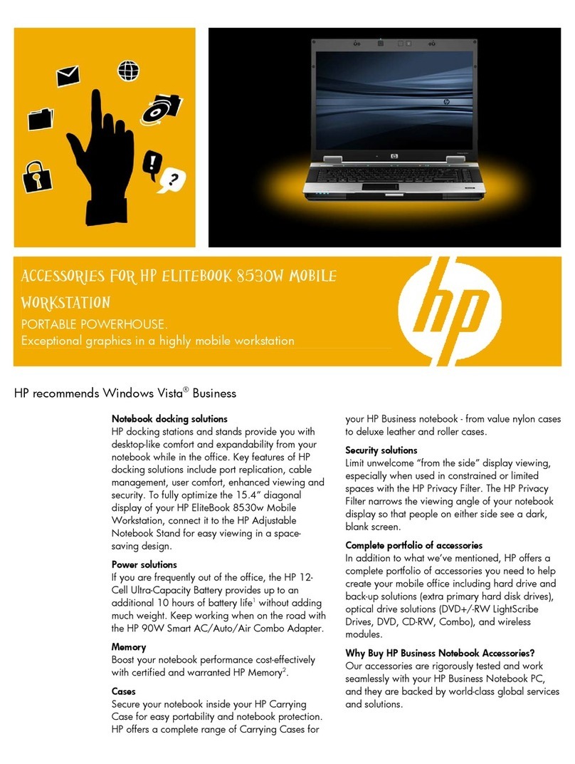 HP 8530w - EliteBook Mobile Workstation User manual