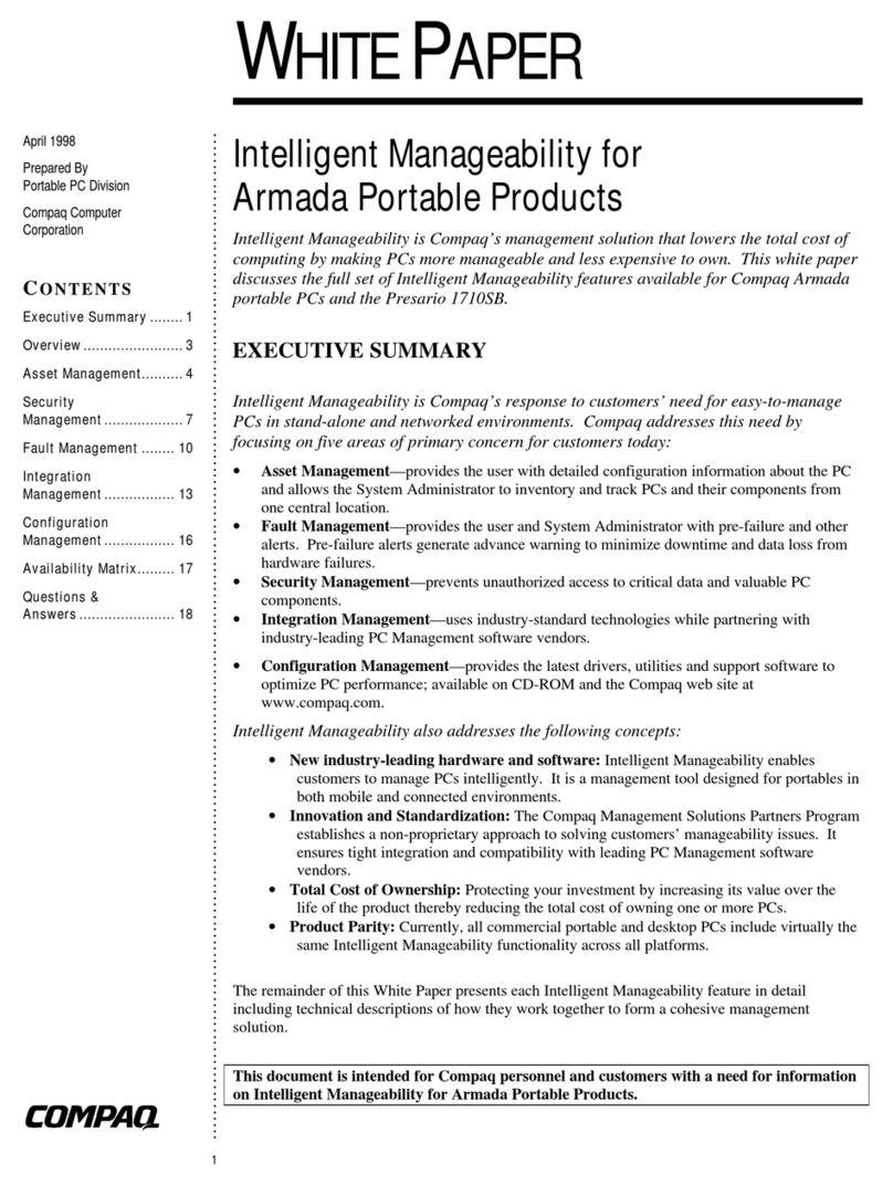 Compaq Armada 1500C series Quick reference guide Compaq Armada 1500C series Quick reference guide