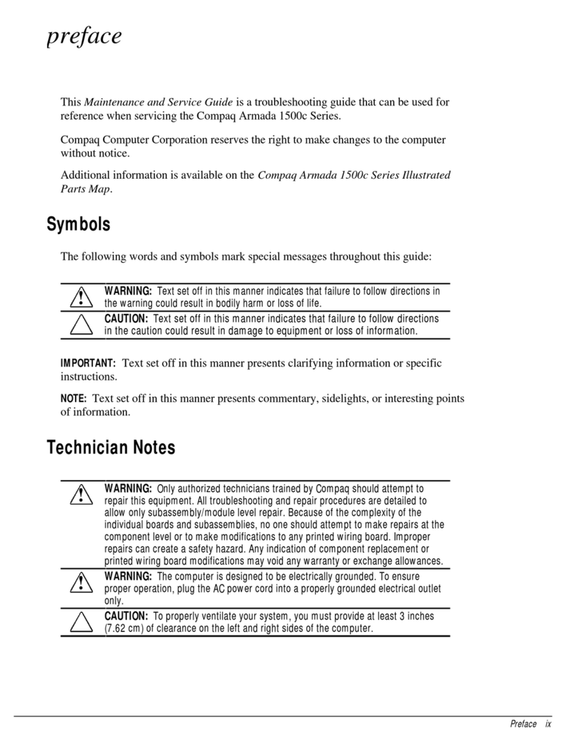 Compaq Armada 1500C series User manual
