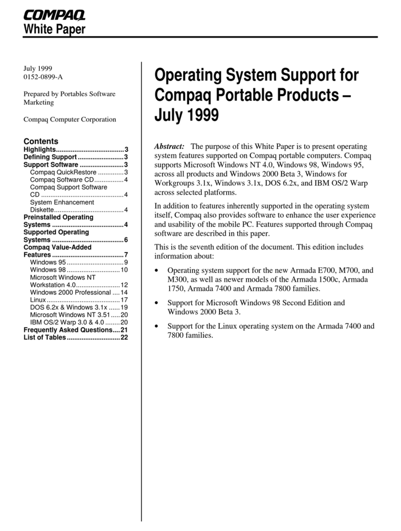 Compaq Armada 1500C series Quick reference guide