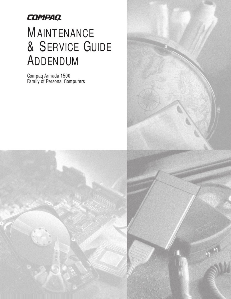 Compaq Armada 1500 Installation and operating instructions Compaq Armada 1500 Installation and operating instructions
