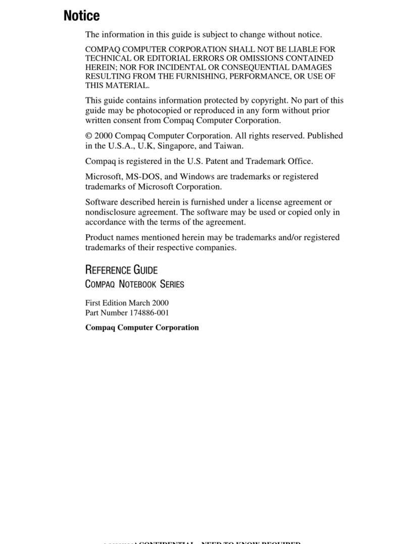 HP Compaq 100 User manual