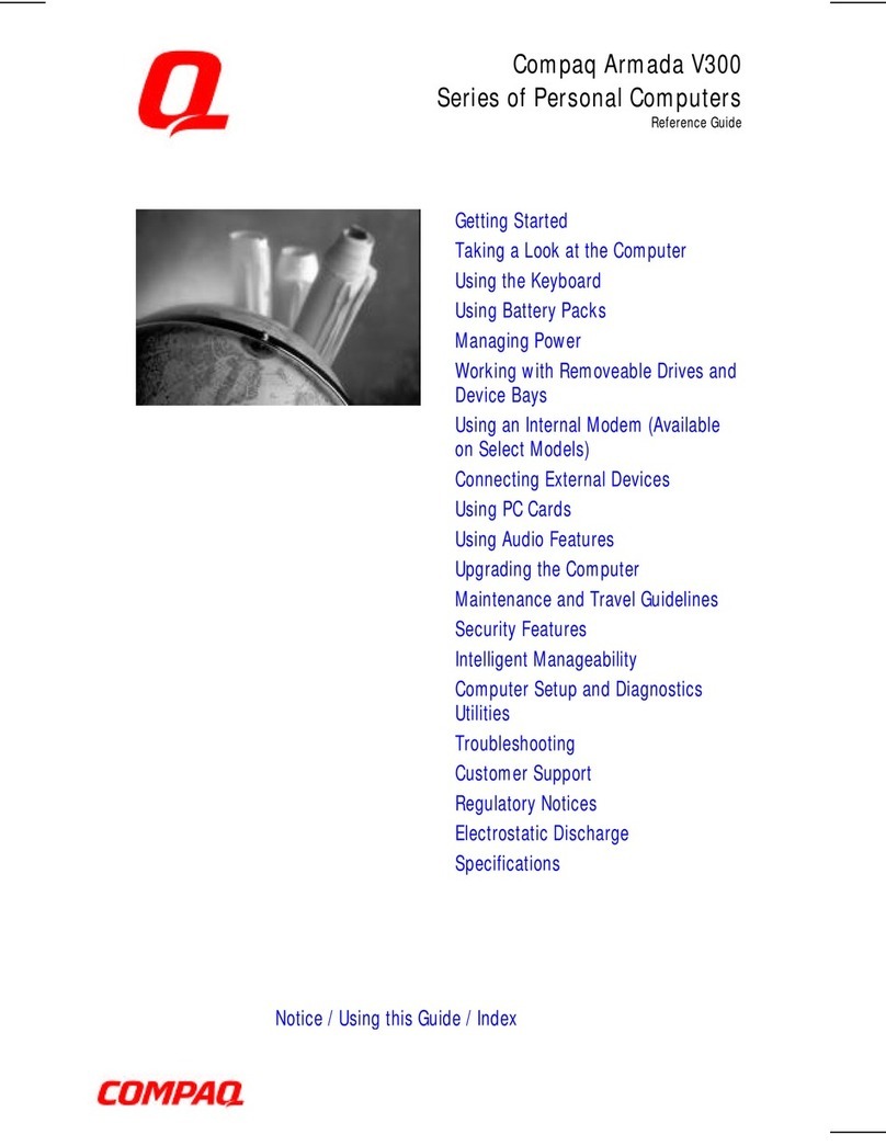 Compaq Armada V300 Series User manual