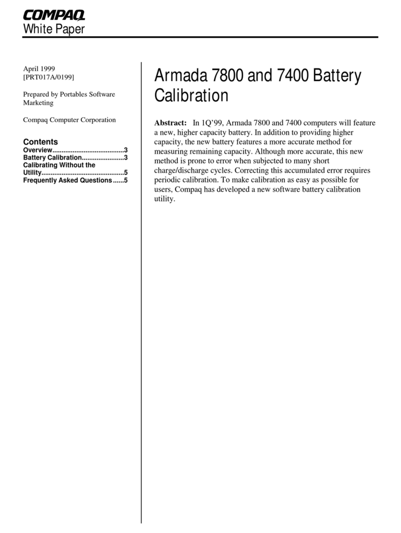 Compaq 7400 - Armada - PII 366 MHz Quick reference guide