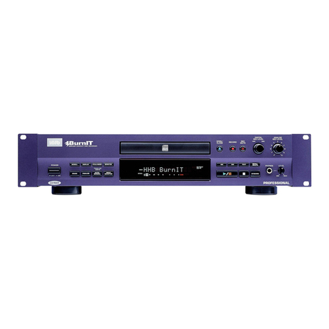 HHB Burnit CDR830Plus Operating instructions