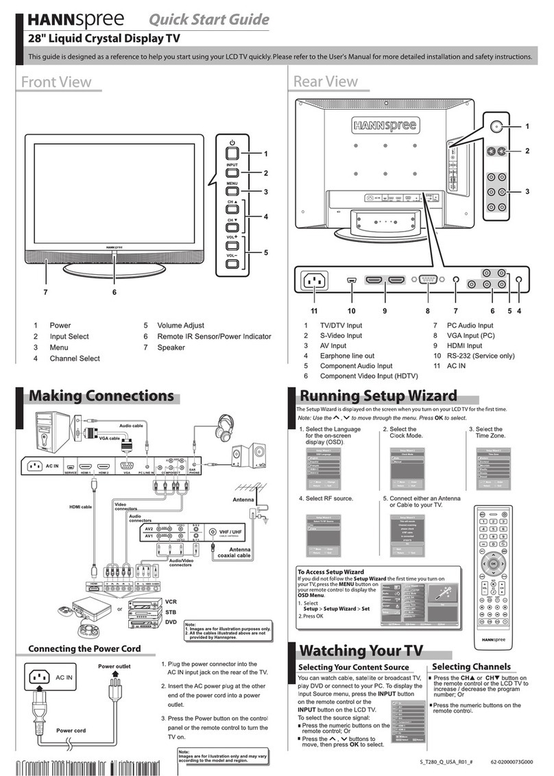 HANNspree Xv HT09 quick start guide