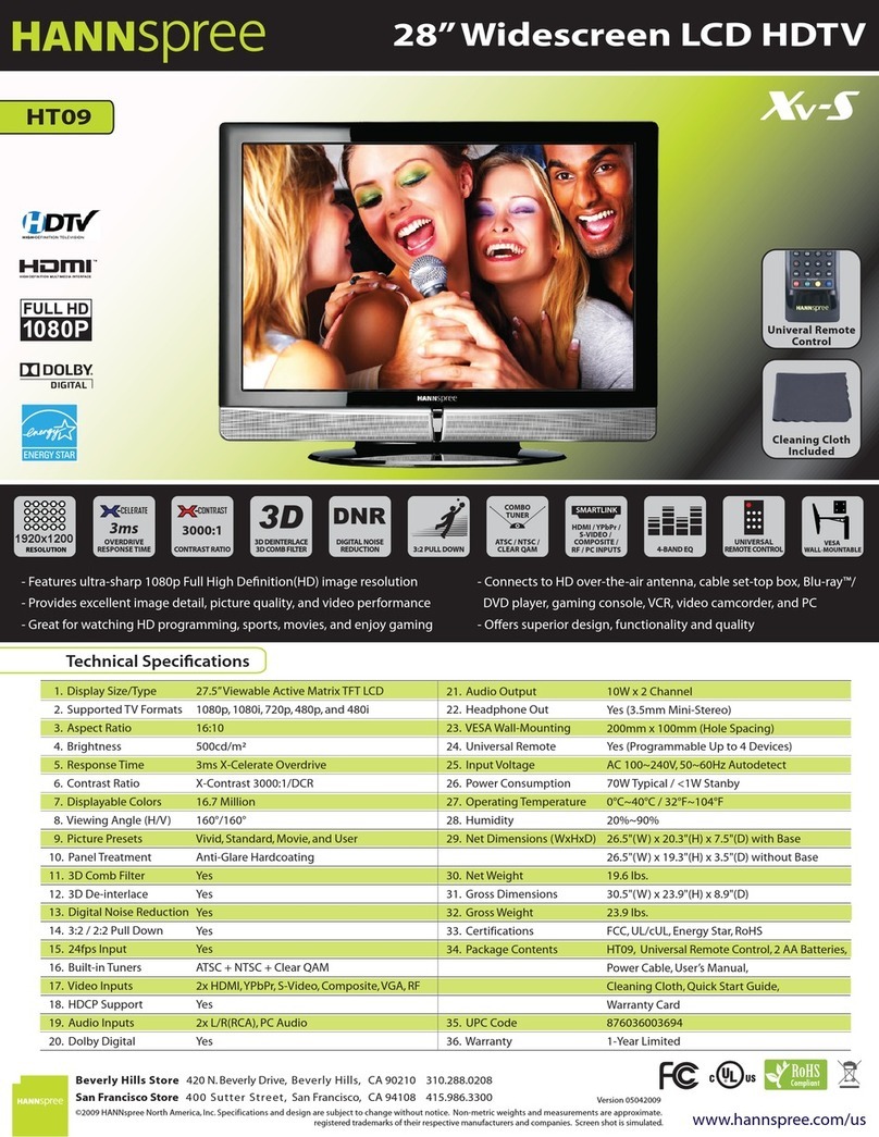 HANNspree Xv HT09 User manual