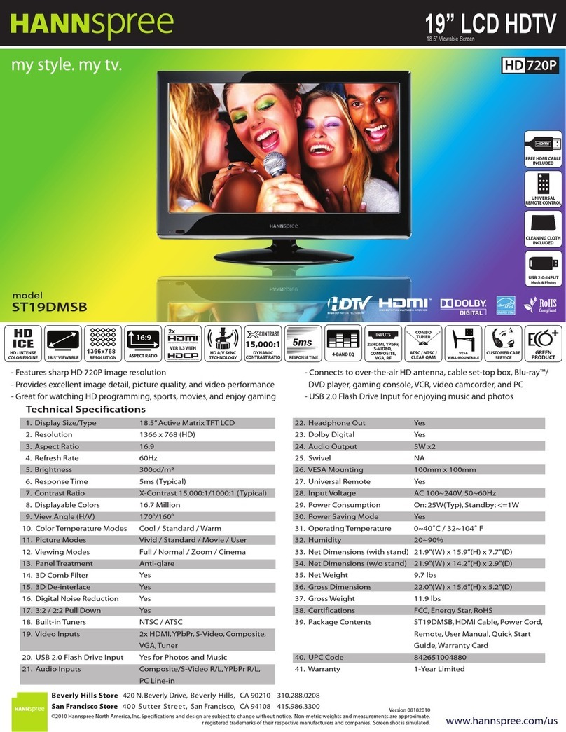 HANNspree ST19DMSB Specifications