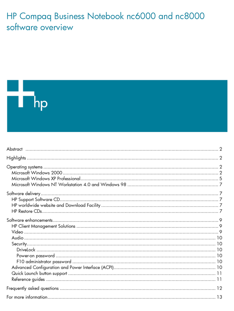 HP Compaq nc6000 Installation guide