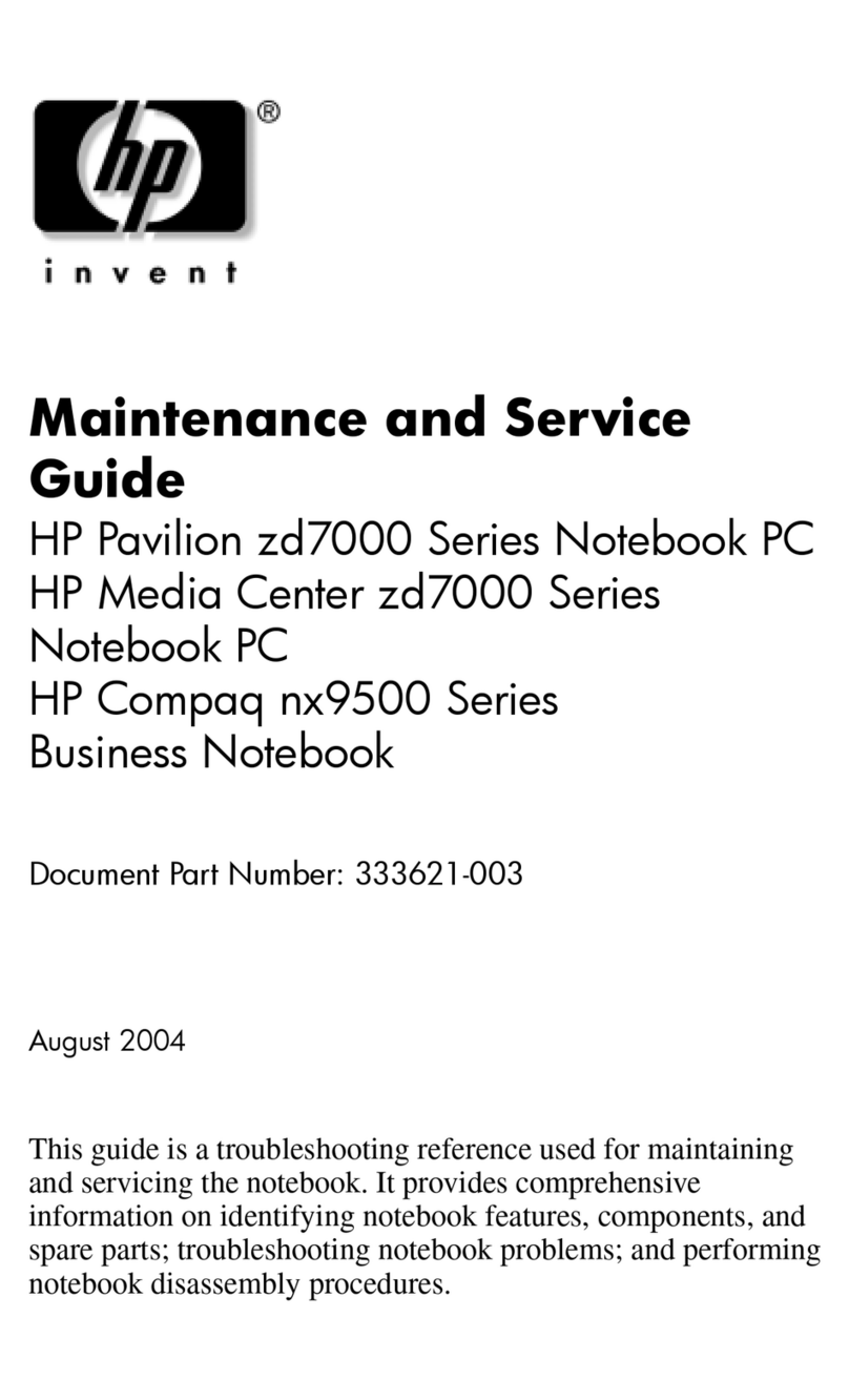 HP Compaq nx9500 Series Manual