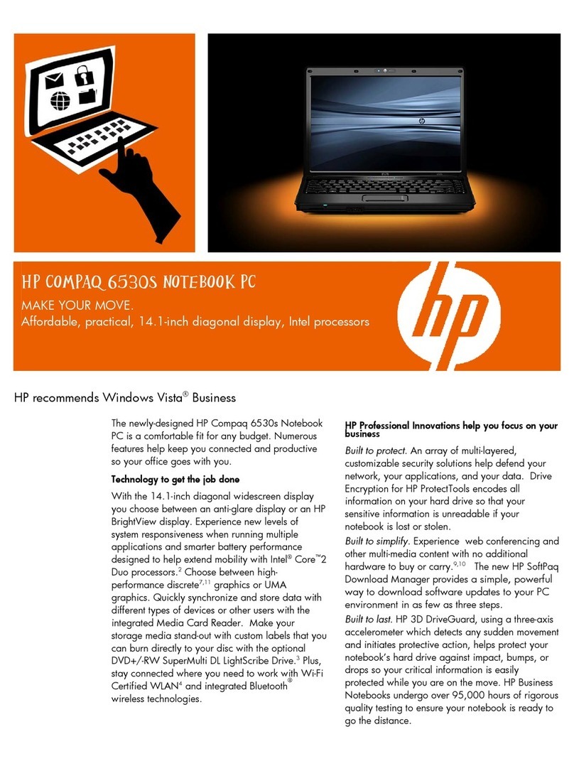 HP Compaq 6530s User manual