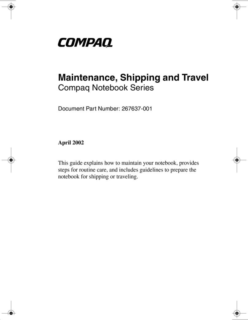HP Compaq Business nx9110 Operating manual