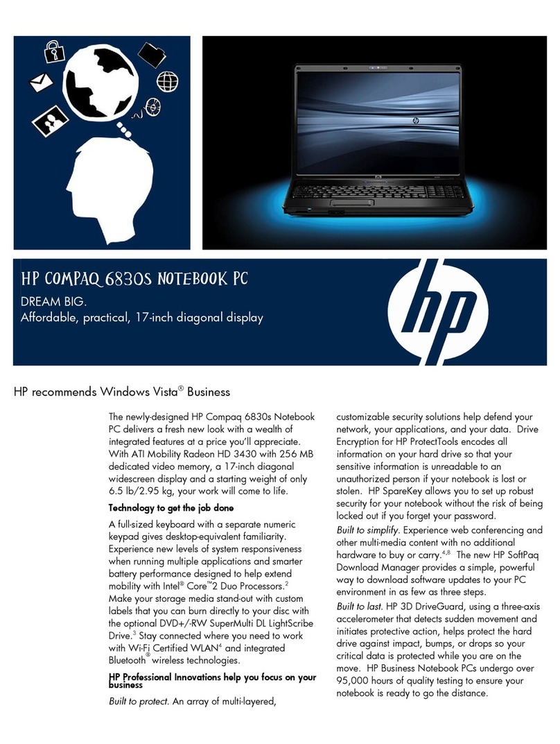 HP 6830s - Compaq Business Notebook User manual