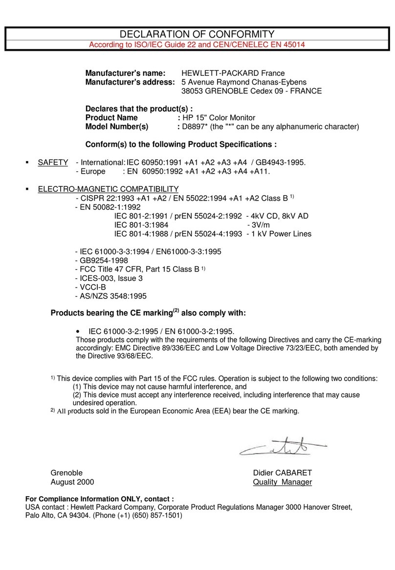 HP D8897 Series Reference guide HP D8897 Series Reference guide