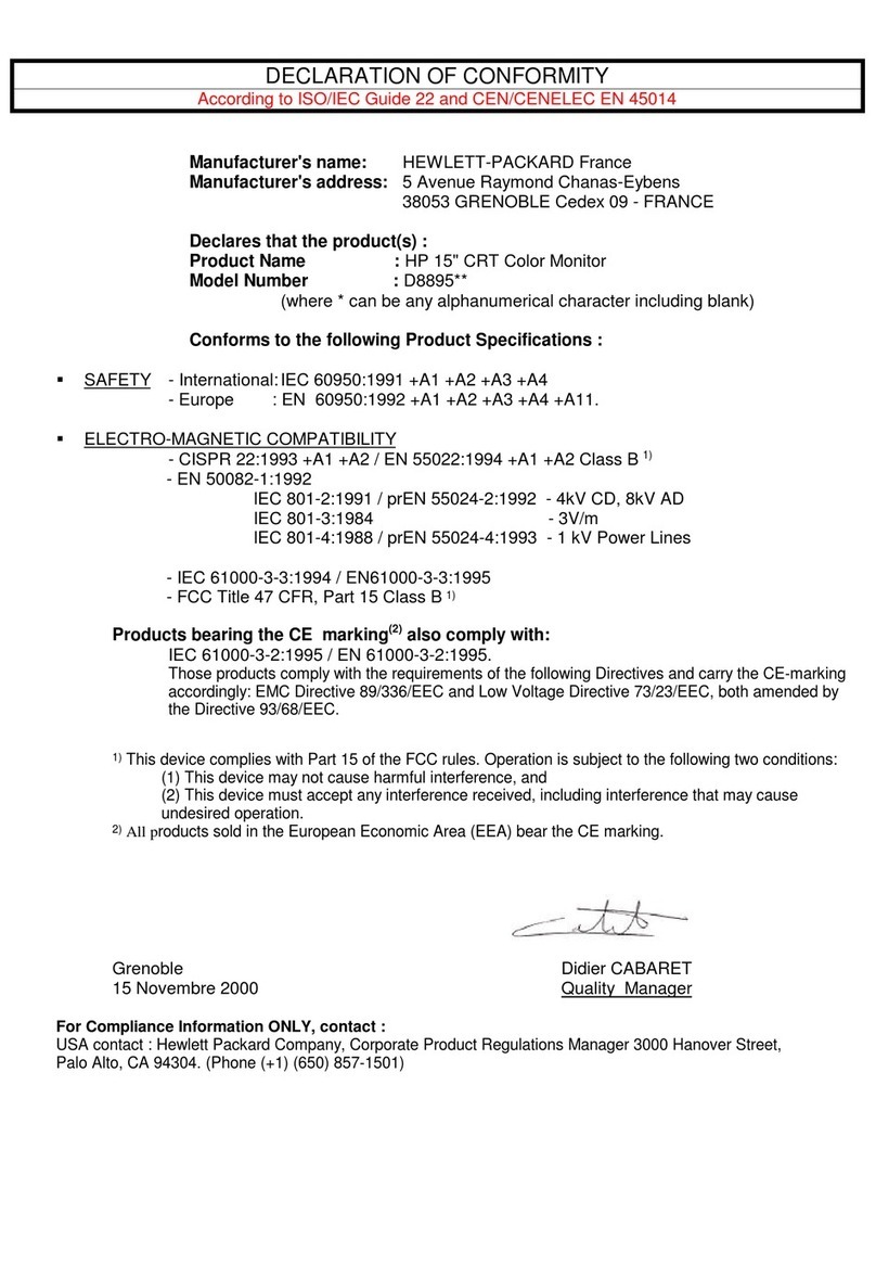 HP D8895 Series Reference guide