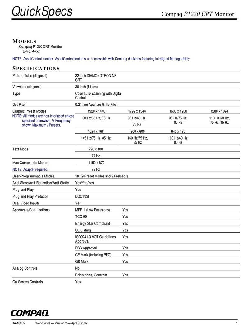 Compaq P1220 User instructions Compaq P1220 User instructions