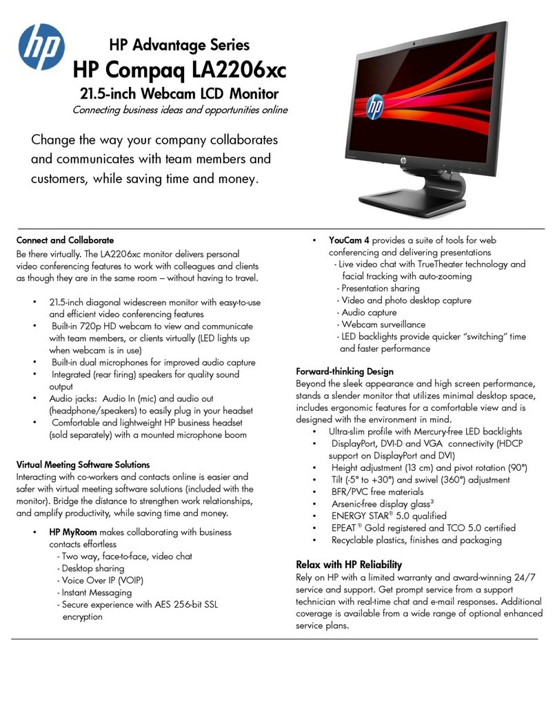 HP Compaq LA2206xc User manual