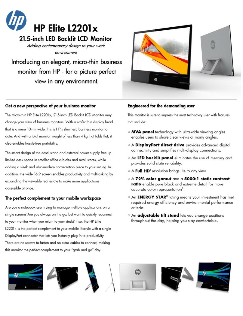 HP Elite L2201x User manual