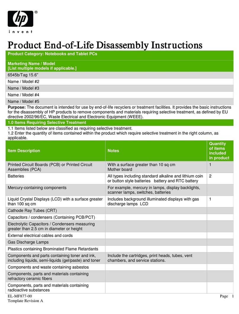 HP ProBook 6545b - Notebook PC Installation instructions