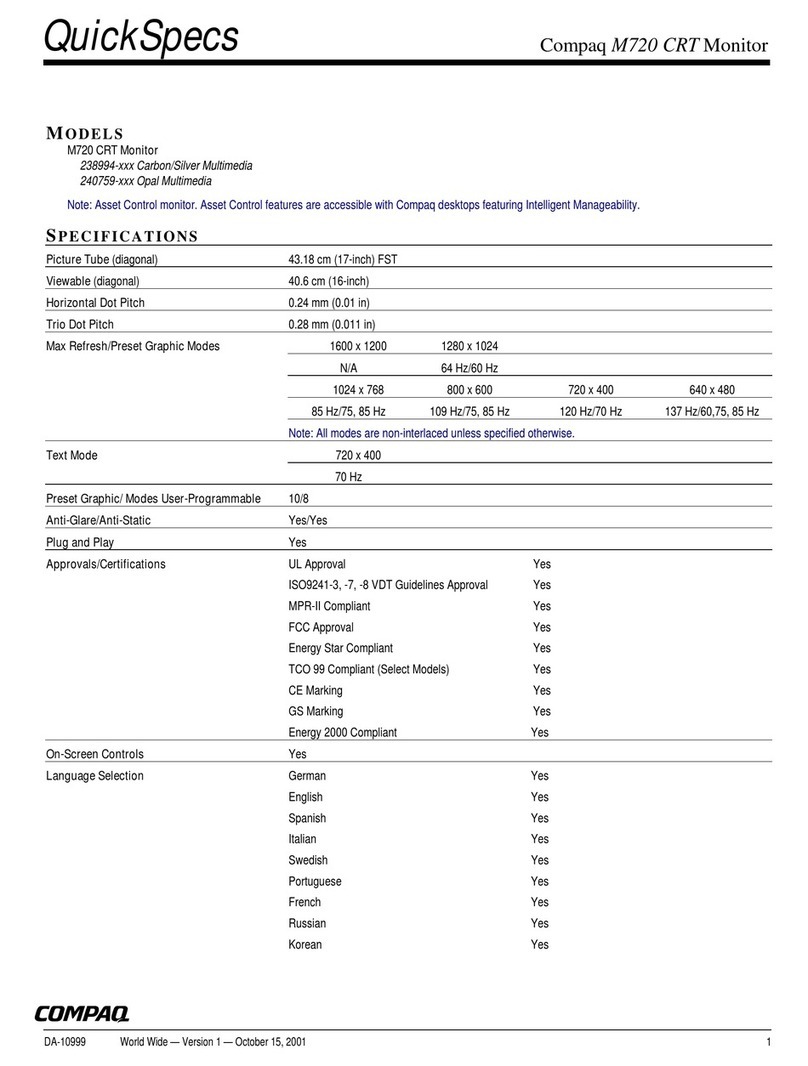 Compaq Compaq M720 User manual