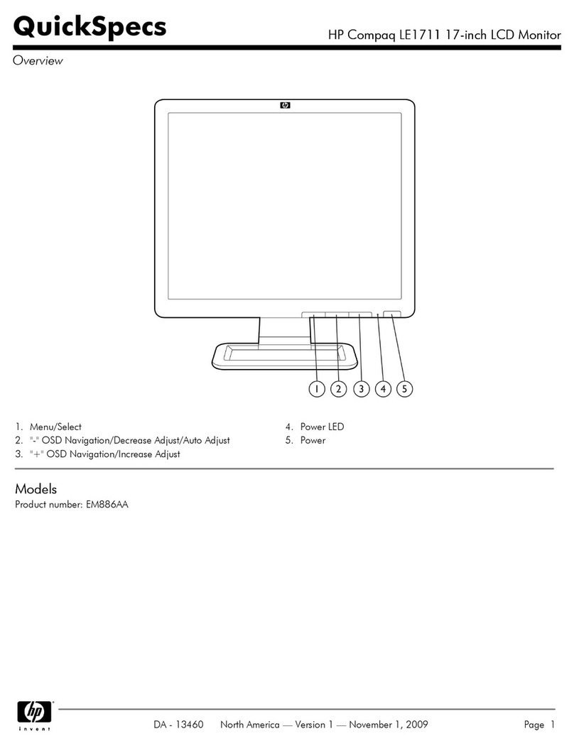 HP Compaq LE1711 User manual