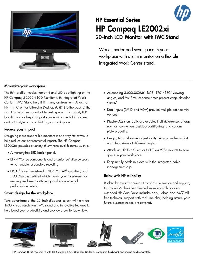 HP Compaq LE2002xi User manual HP Compaq LE2002xi User manual