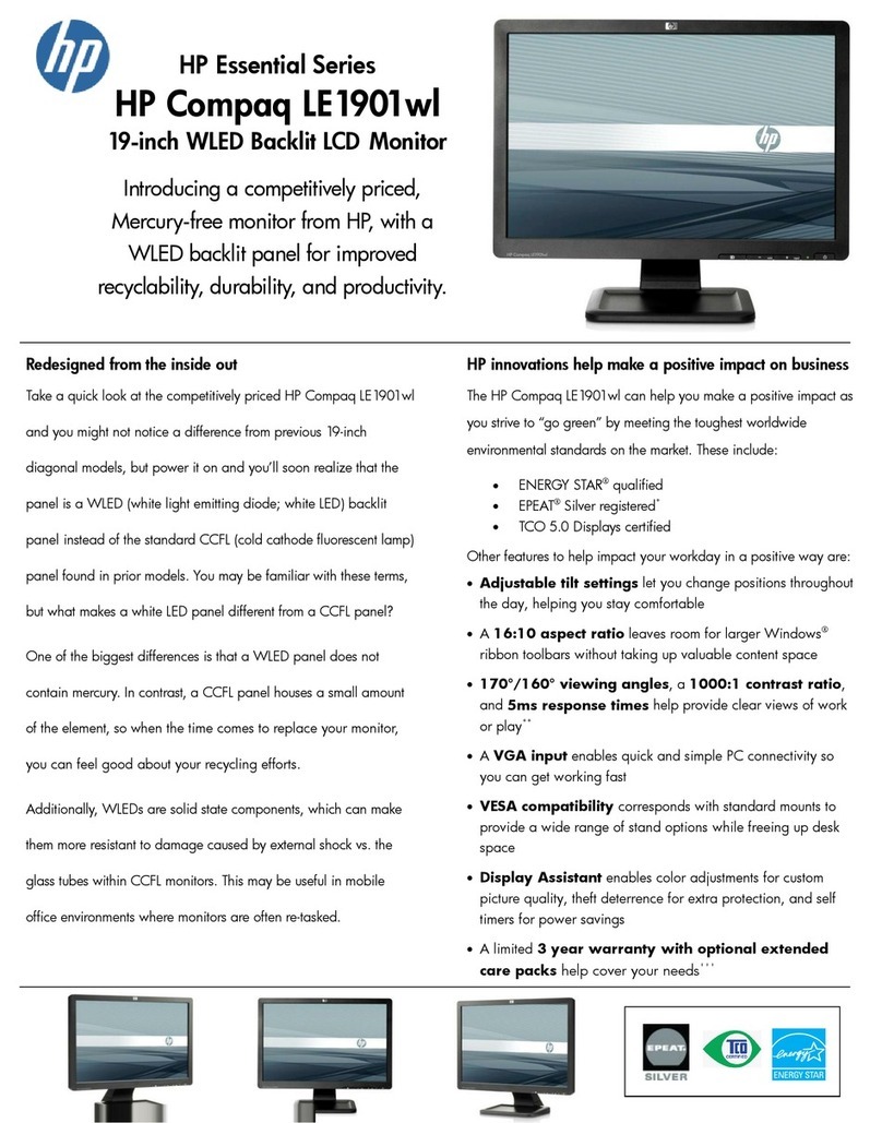 HP Compaq LE1901wl User manual