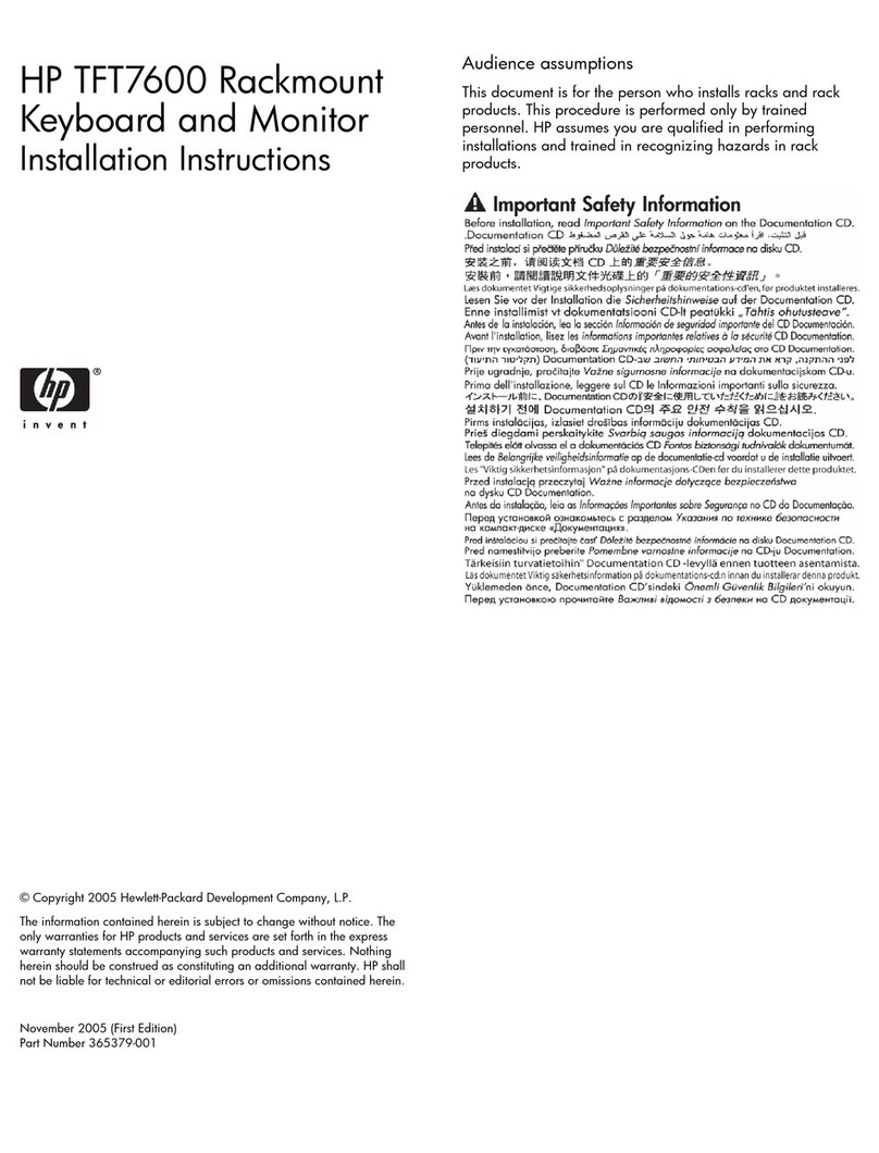 HP TFT7600 User manual