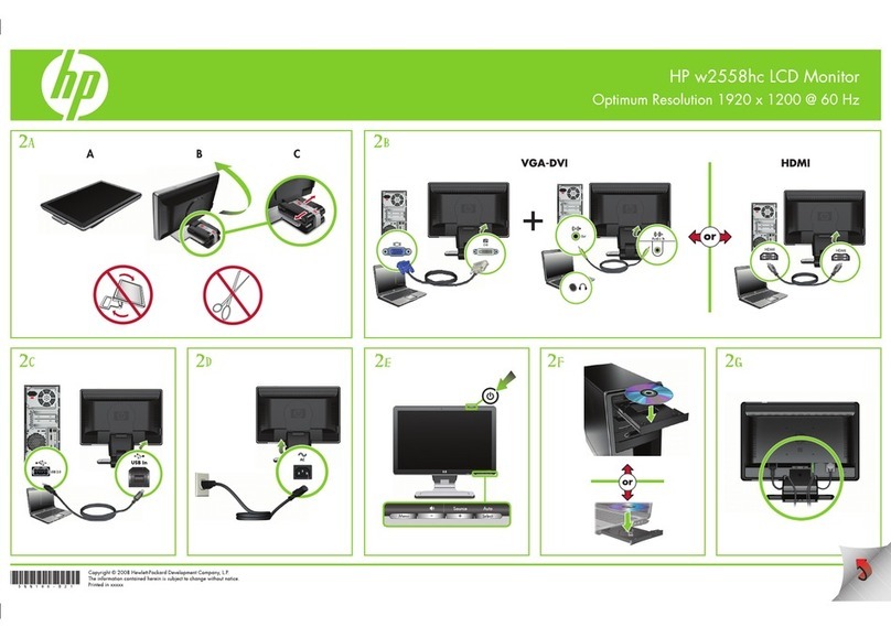 HP Pavilion W2558HC User manual