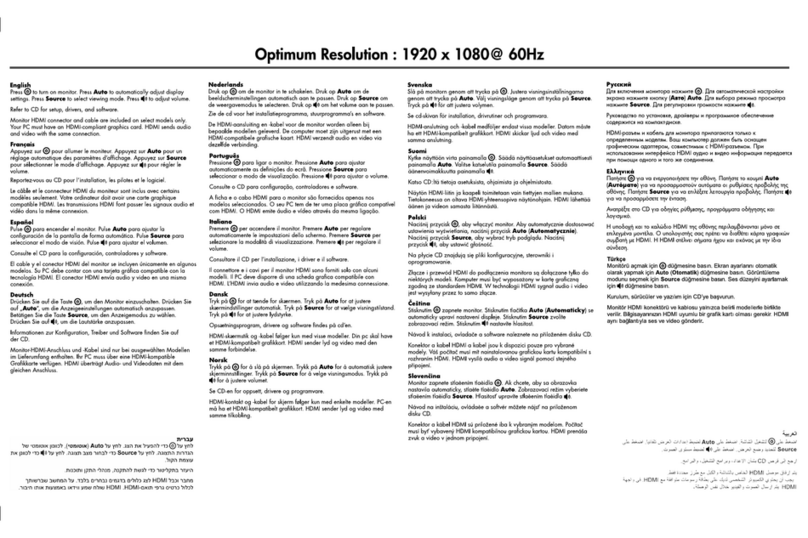 HP W2338h Owner's manual