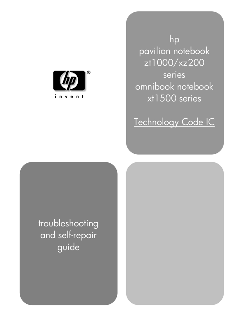 HP OmniBook XT1500 Series User manual