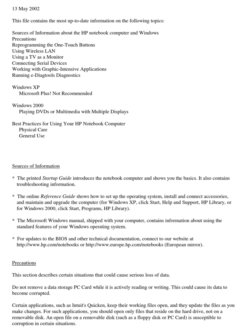 HP OmniBook XE4400 Instruction Manual