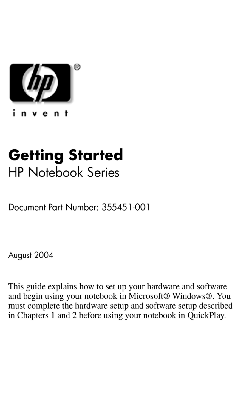 HP Pavilion dv1000 User manual HP Pavilion dv1000 User manual