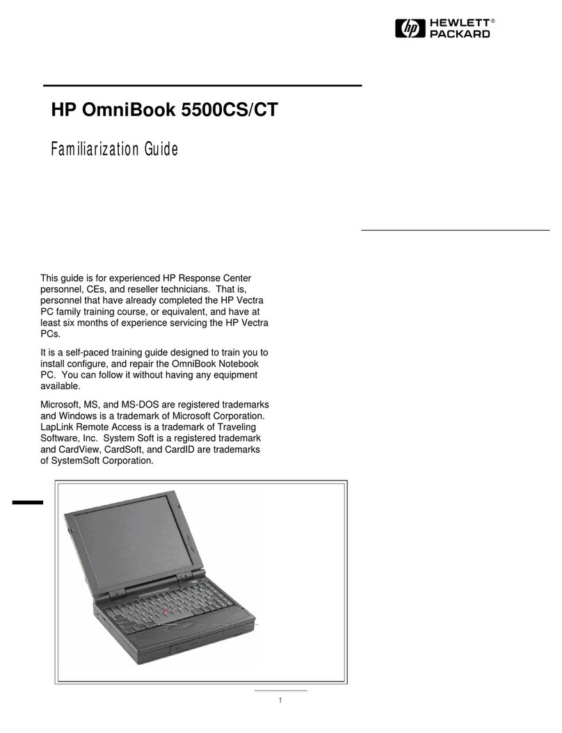 HP OmniBook 5500 PC User manual