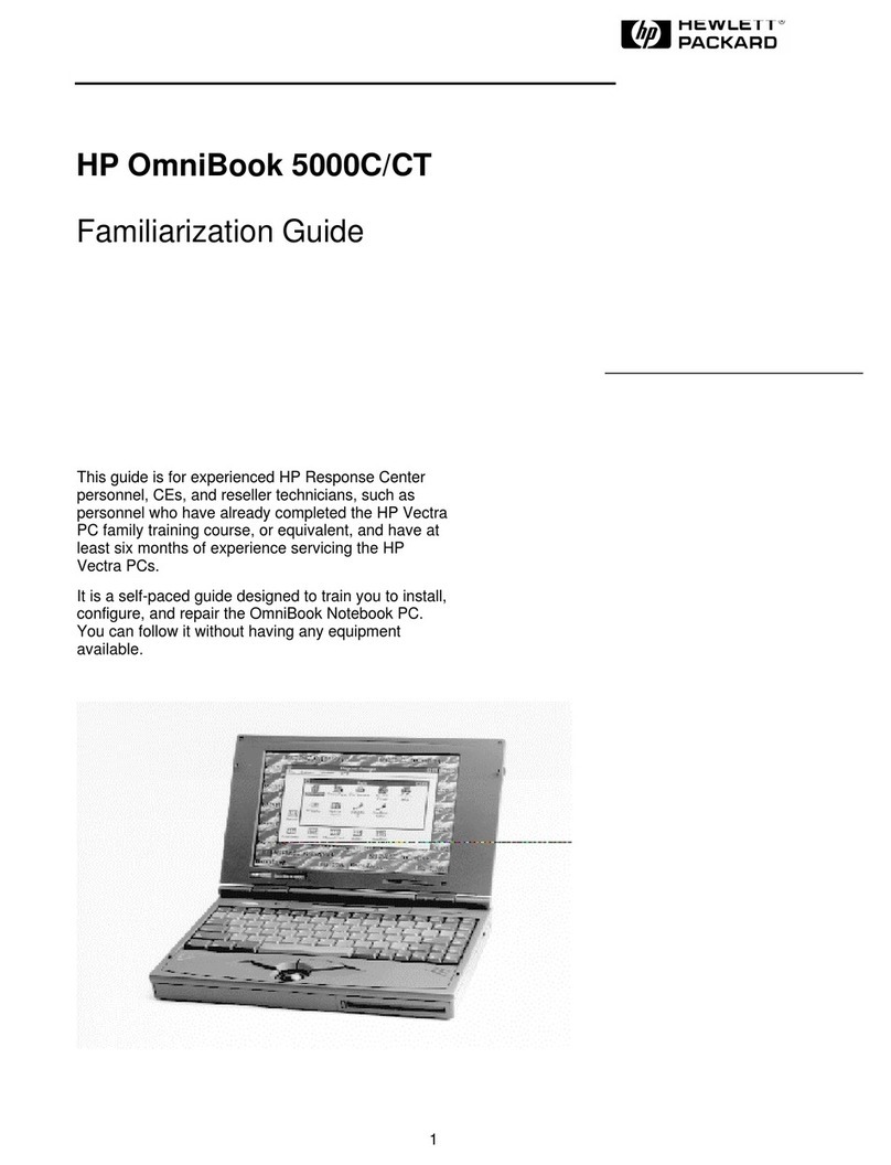 HP OmniBook 5000 Familiarization guide