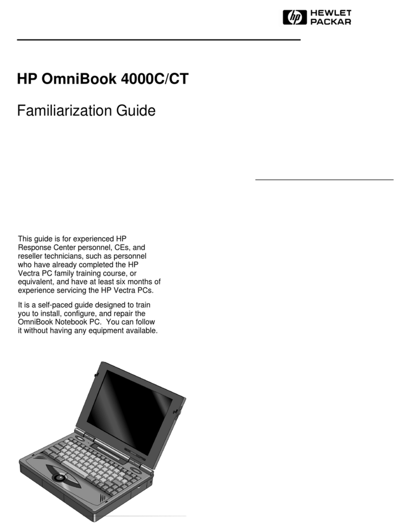 HP OmniBook 4000 User manual