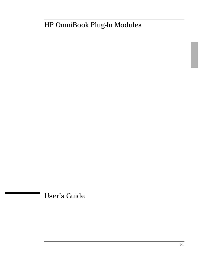 HP OMNIBOOK 3000 user guide
