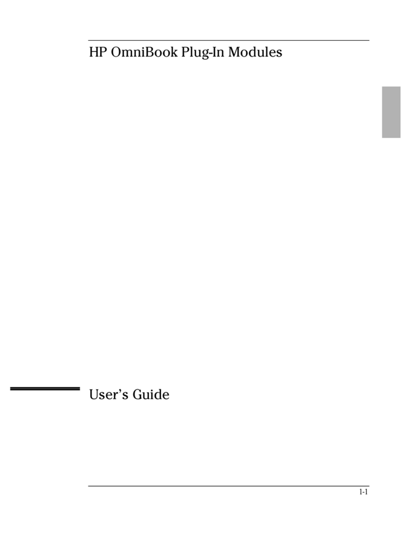 HP OmniBook 3100 User manual