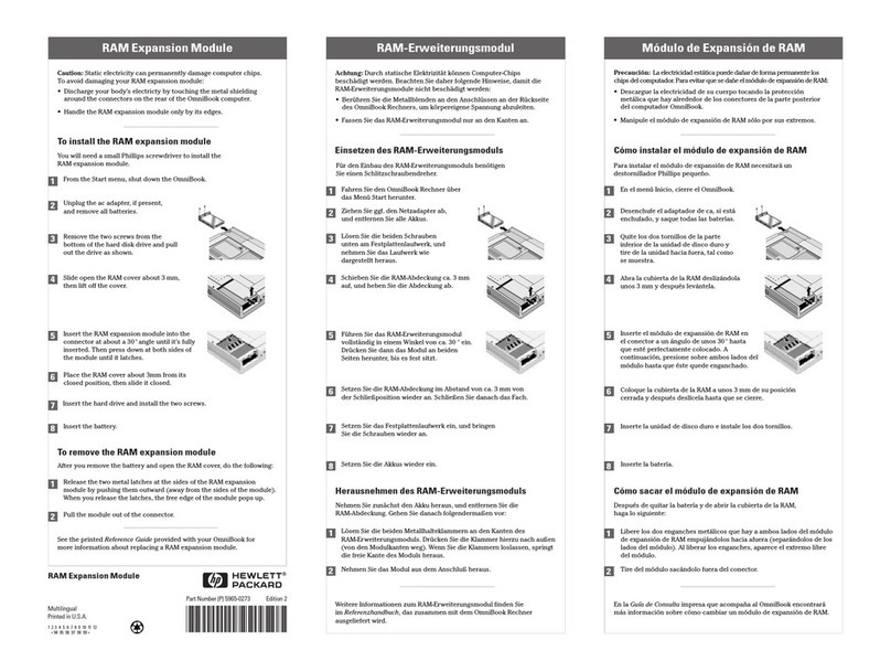 HP OmniBook 3100 User manual