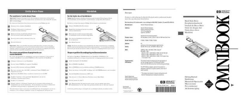 HP OmniBook 2100 User manual