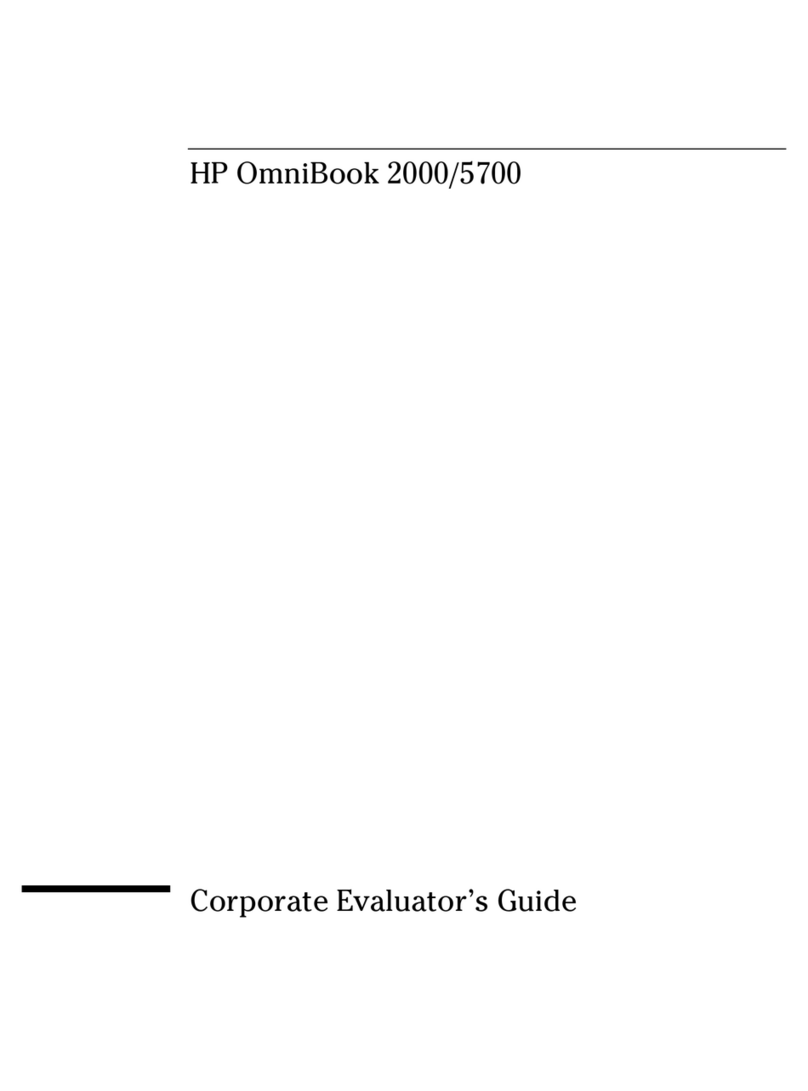 HP OmniBook 2000 User manual