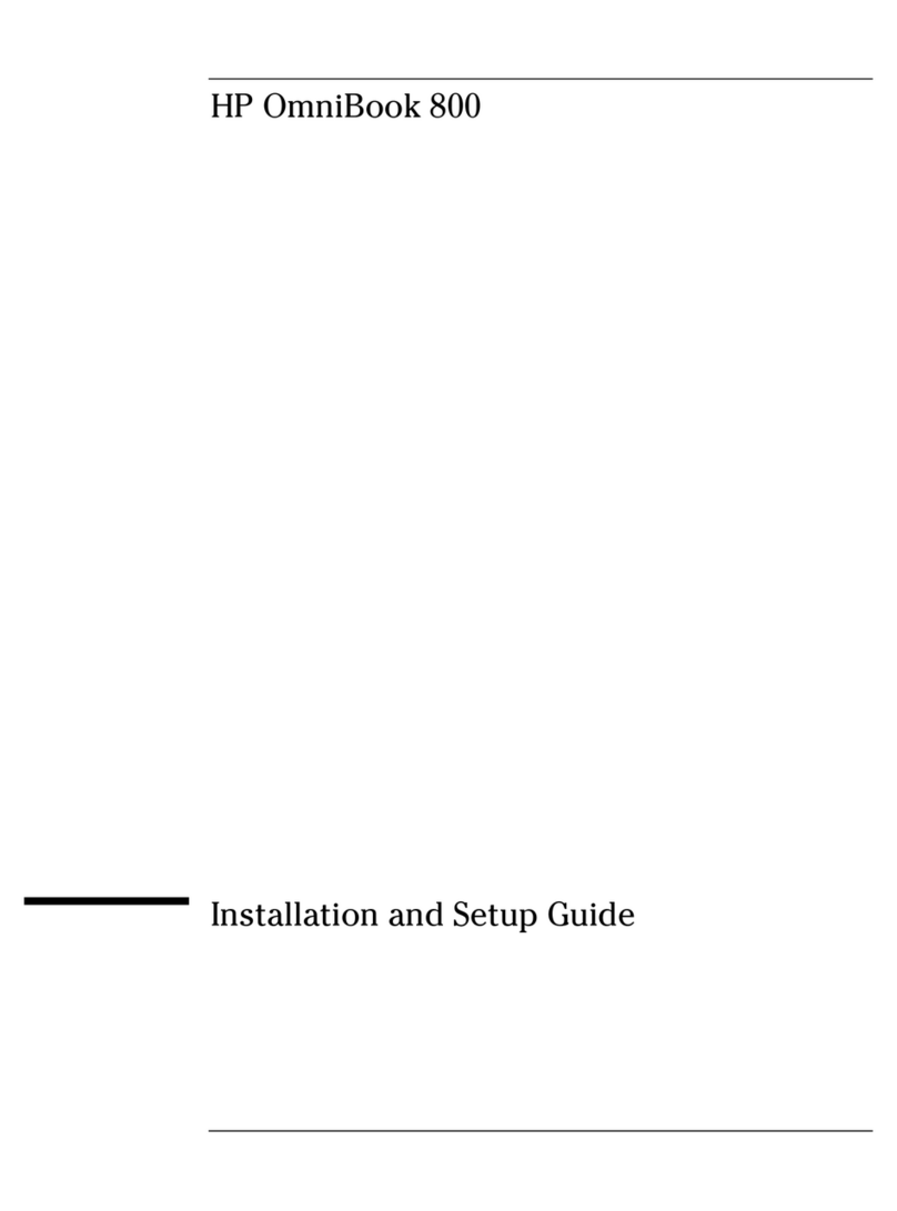 HP OmniBook 800 Assembly instructions