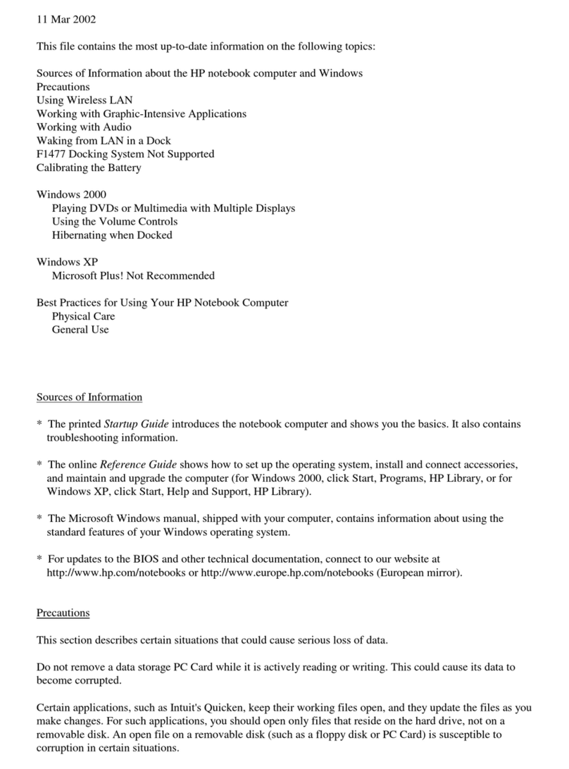 HP OmniBook VT6200 Technical manual
