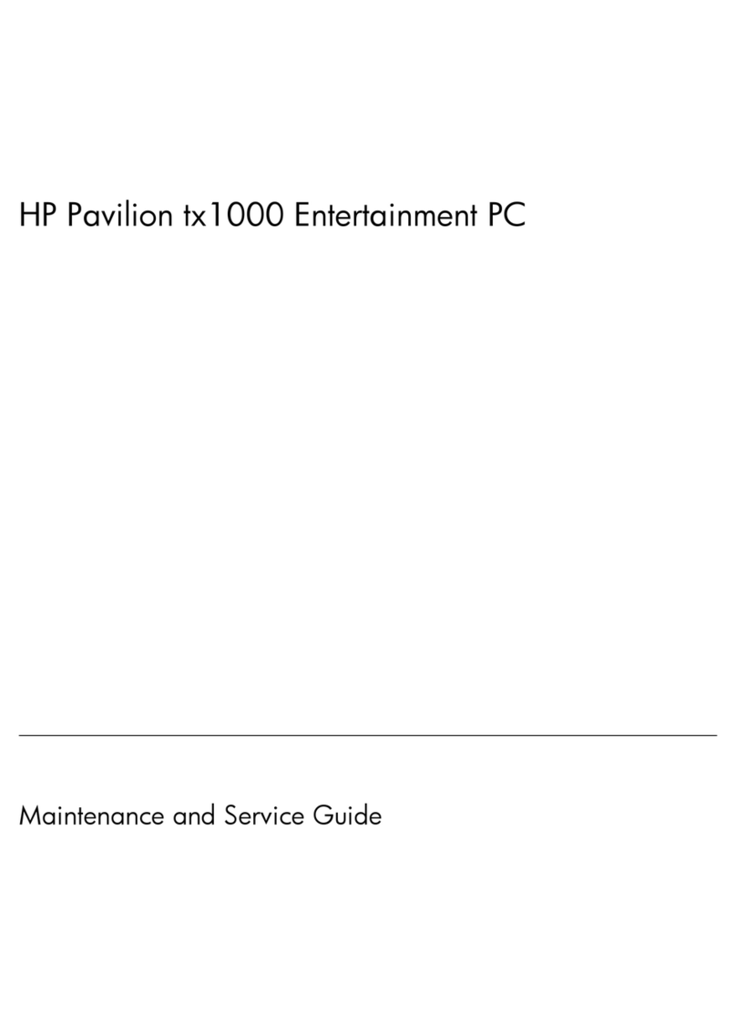HP Pavilion TX1000Z Manual HP Pavilion TX1000Z Manual
