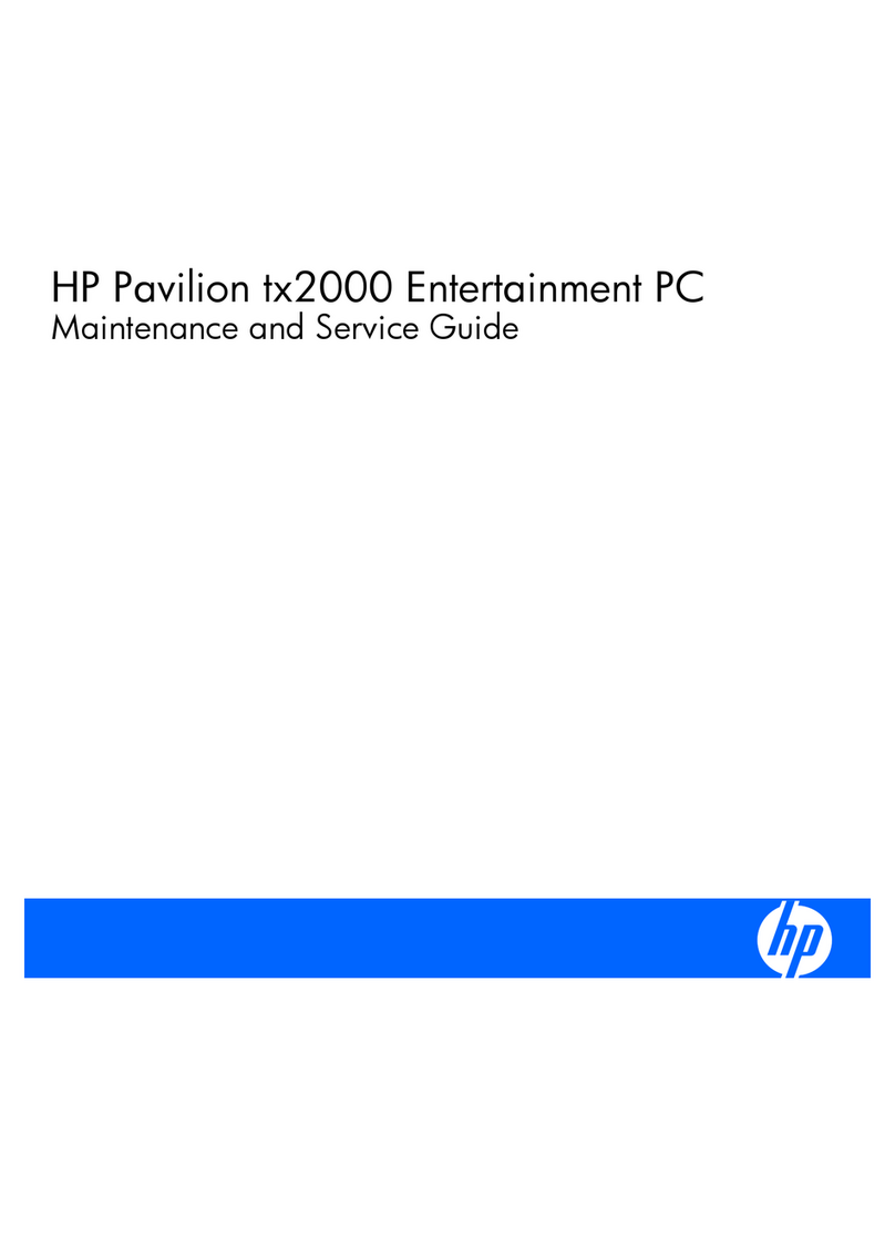 HP Pavilion TX2000Z Manual HP Pavilion TX2000Z Manual