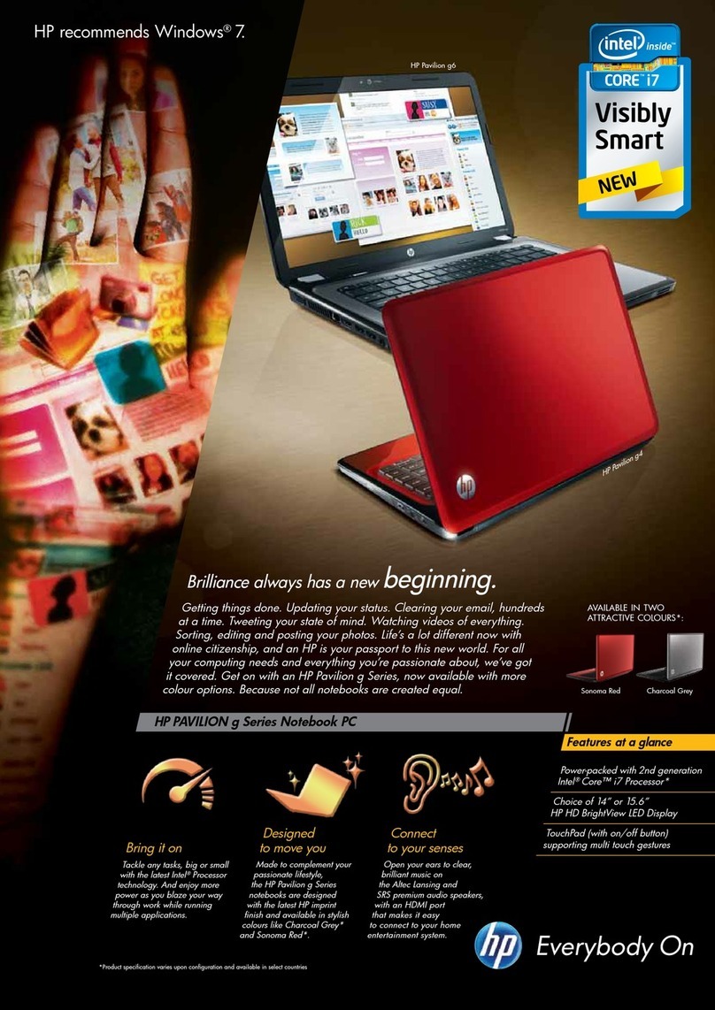 HP Pavilion g4 User manual HP Pavilion g4 User manual