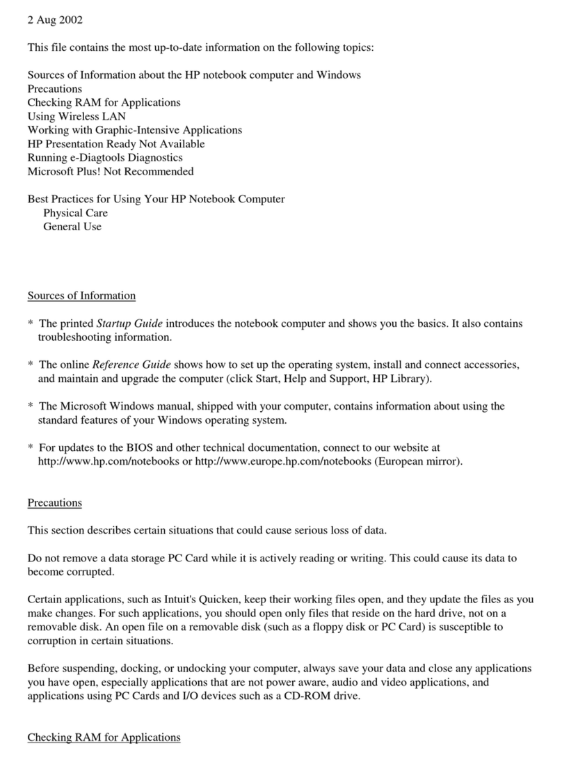 HP Pavilion XT115 Quick start guide HP Pavilion XT115 Quick start guide