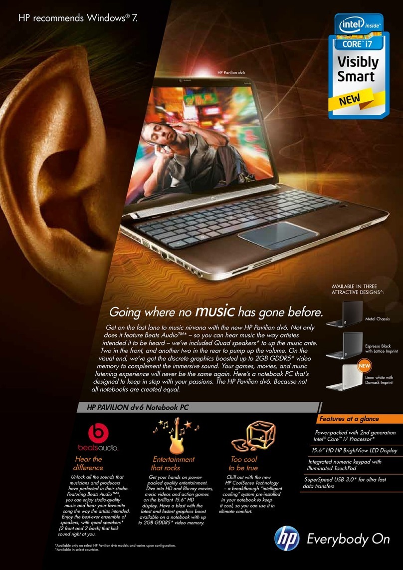 HP Pavilion DV6-6108 User manual